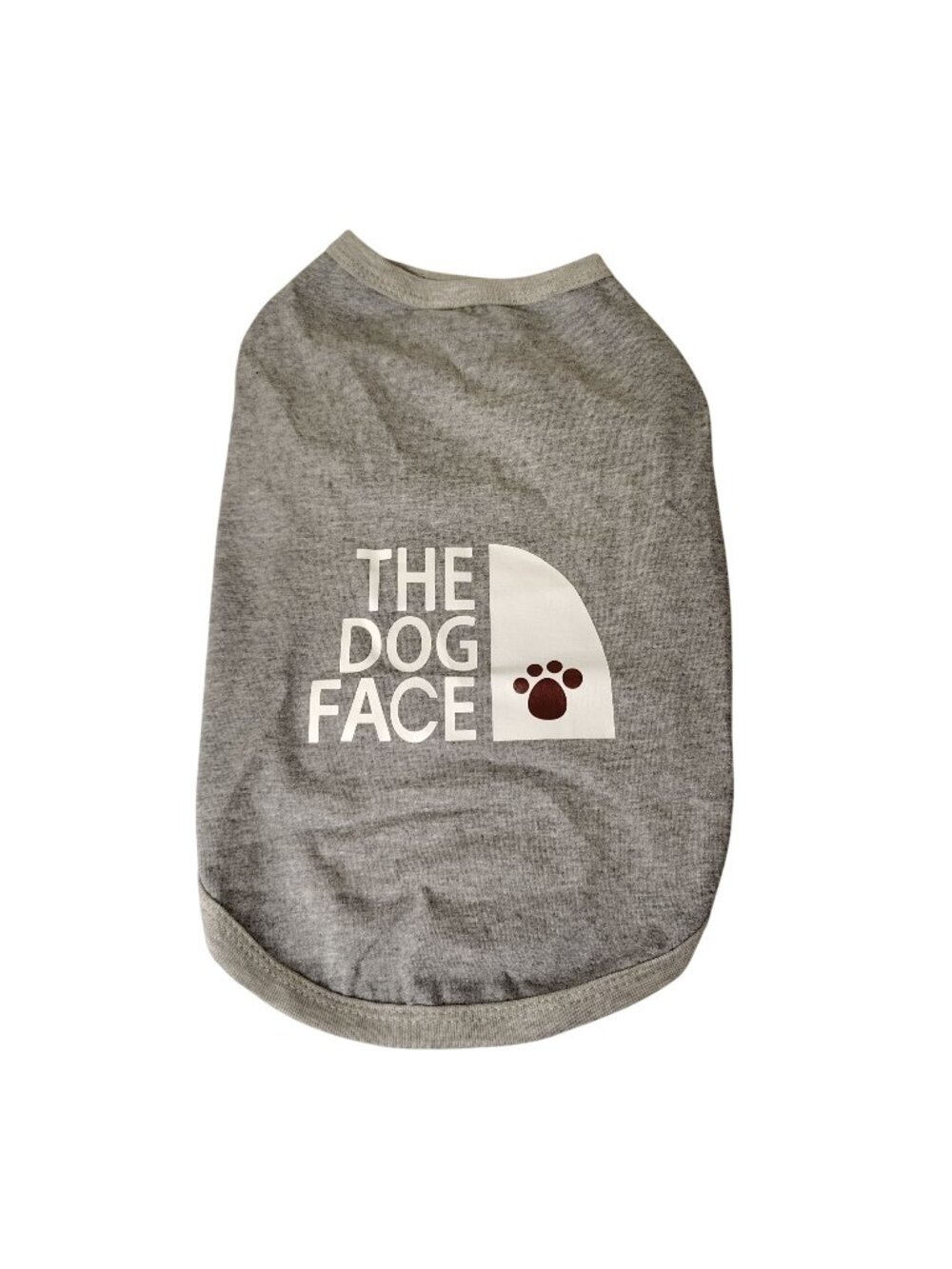 The Dog Face Medium Gray Pet T-Shirt